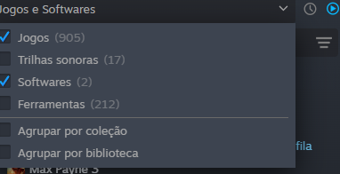 Jogos da minha biblioteca steam